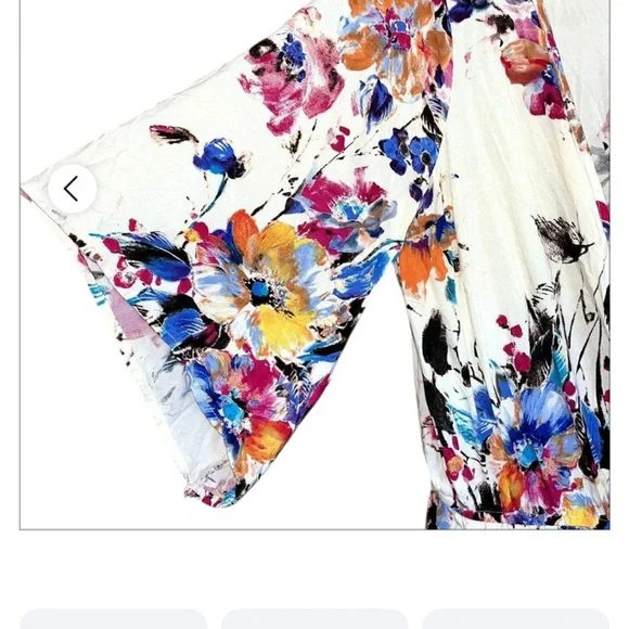 Umgee Floral Print Romper with pockets. NWT - Picture 5 of 5